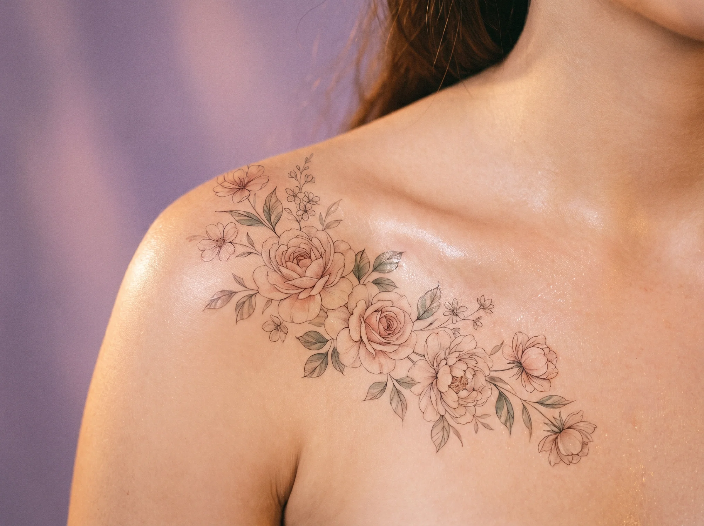 Floral temporary tattoo category
